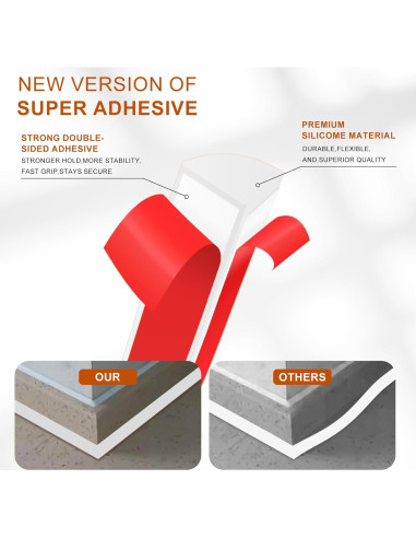 Moldura Cuarterona Flexible Langierspur 397.18 cm Blanca