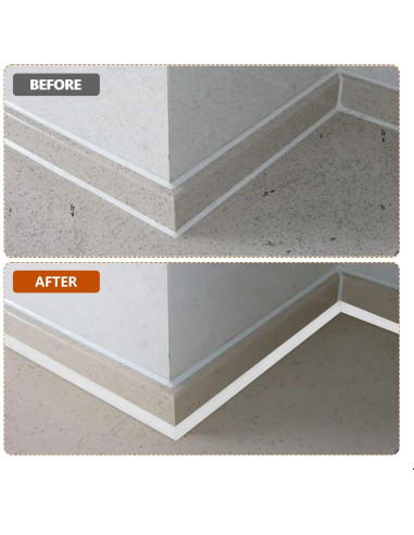 Moldura Cuarterona Flexible Langierspur 397.18 cm Blanca