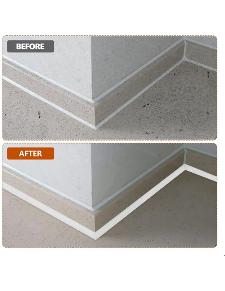 Moldura Cuarterona Flexible Langierspur 397.18 cm Blanca