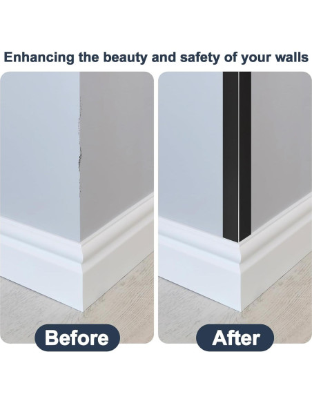 4 Protectores de Esquinas de Aluminio Jiekayi 114.3 cm Negro