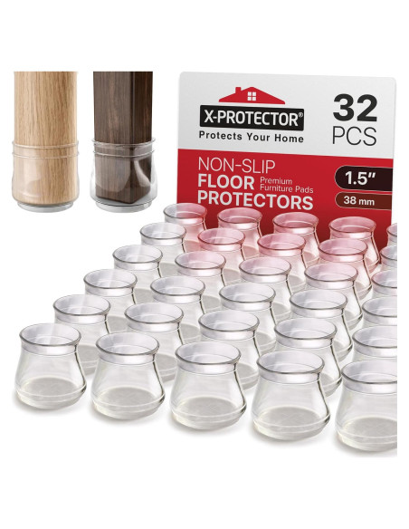 Fundas Antideslizantes para Patas de Silla X-Protector 32 PCS