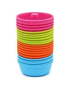 Moldes de Silicona Ulalaza 24PCS para Muffins y Cupcakes