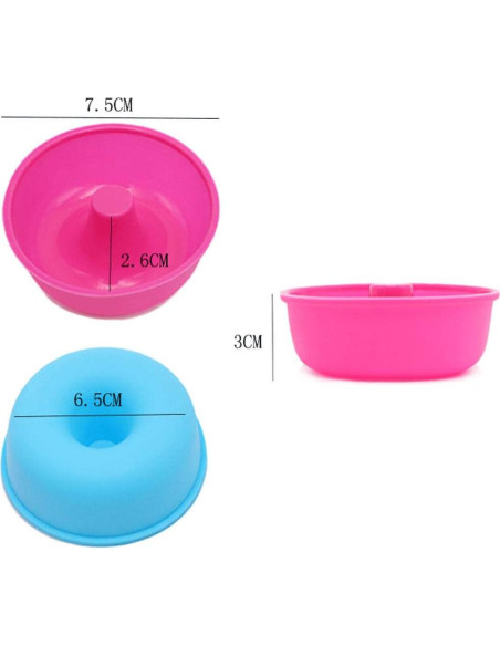 Moldes de Silicona Ulalaza 24PCS para Muffins y Cupcakes