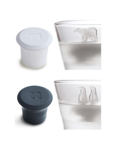 Moldes de Hielo de Silicona JIngwy Oso Polar y Pingüino