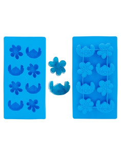 Bandeja de Hielo Silver Buffalo Lilo y Stitch Azul 8 Cubos