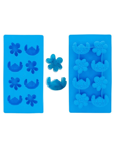 Bandeja de Hielo Silver Buffalo Lilo y Stitch Azul 8 Cubos
