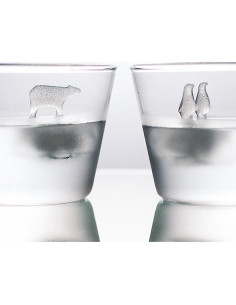 Moldes de Hielo de Silicona JIngwy Oso Polar y Pingüino 2