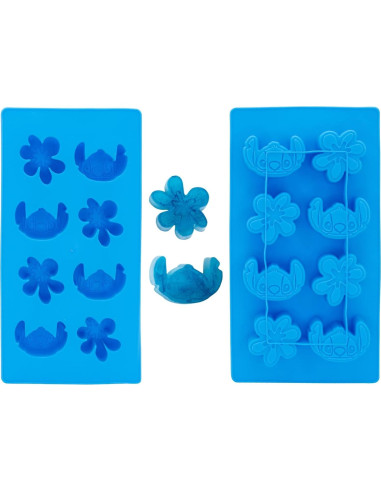 Bandeja de Hielo Silver Buffalo Lilo y Stitch Azul 8 Cubos