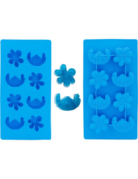 Bandeja de Hielo Silver Buffalo Lilo y Stitch Azul 8 Cubos