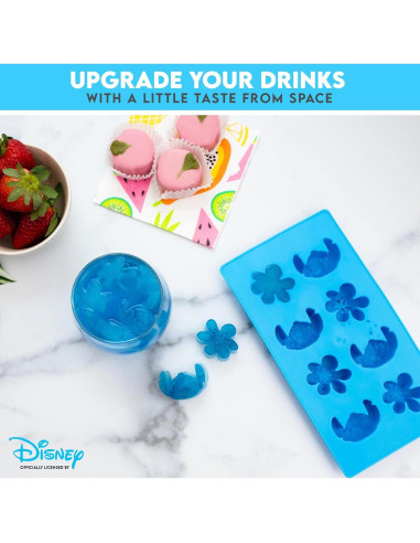 Bandeja de Hielo Silver Buffalo Lilo y Stitch Azul 8 Cubos