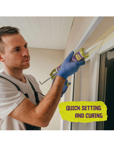 Sellador de Silicona Negra ATack 284g 100% Impermeable