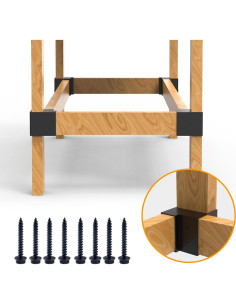 Kit de Soportes de Acero GOOCORREC para Banco de Trabajo - 8 Piezas 2