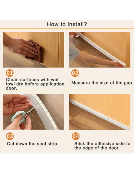 Tira de Sellado de Silicona YIVCKOM 45mm x 7.92m Transparente