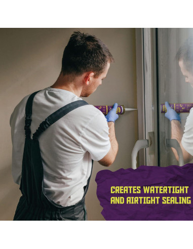 Sellador de Silicona Negra ATack 284g 100% Impermeable