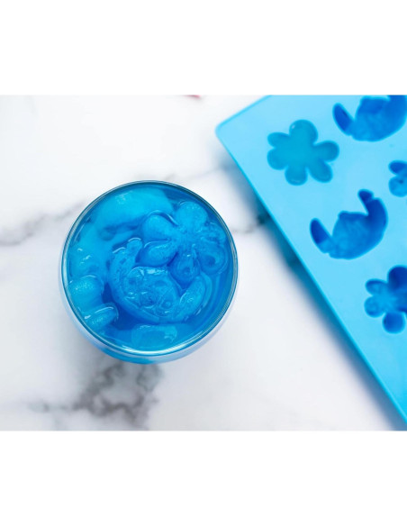 Bandeja de Hielo Silver Buffalo Lilo y Stitch Azul 8 Cubos