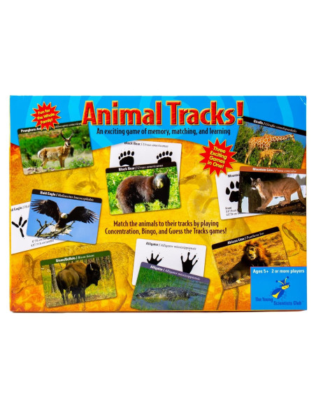 Juego de Huellas de Animales Club de los Jóvenes Científicos 80 Tarjetas Juego de Huellas de Animales Club de los Jóvenes Científicos 80 Tarjetas