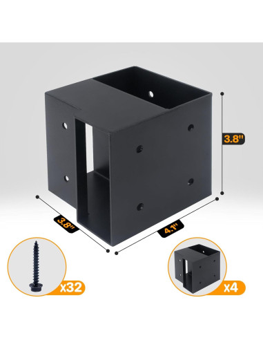 Kit de Soportes de Acero GOOCORREC para Banco de Trabajo - 8 Piezas