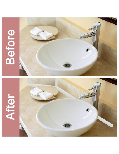 Moldura Flexible de Silicona 300 cm uxcell Marrón para Baño y Cocina