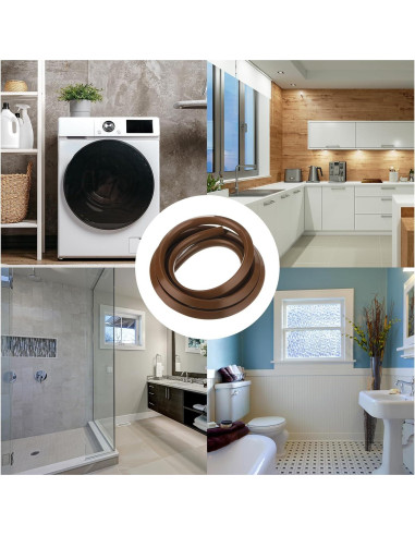 Moldura Flexible de Silicona 300 cm uxcell Marrón para Baño y Cocina