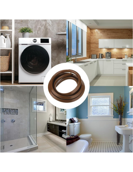 Moldura Flexible de Silicona 300 cm uxcell Marrón para Baño y Cocina