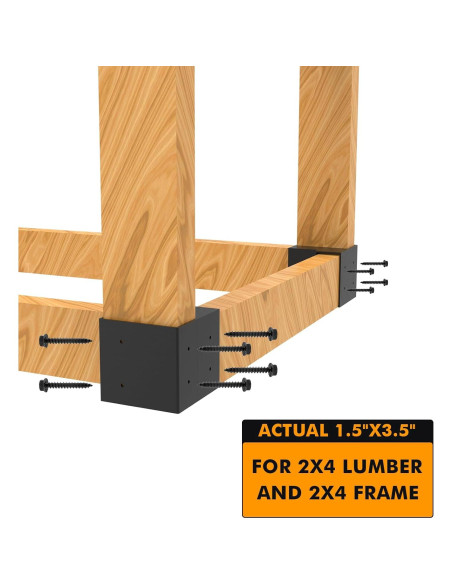 Kit de Soportes de Acero GOOCORREC para Banco de Trabajo - 8 Piezas