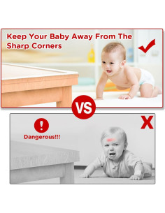 Protector de Esquinas y Bordes SHIISEWE 6M Transparente 4 Piezas 2