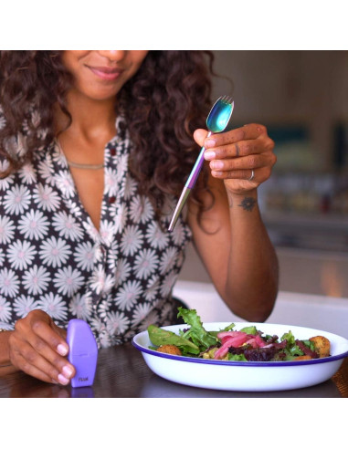Cuchara Tenedor Plegable Final Straw de Acero Inoxidable