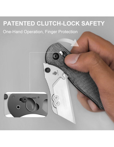 Cuchillo Utility Plegable Kizer Drop Bear Micarta Negro 16.99cm