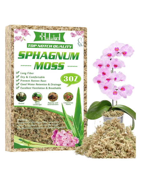 Musgo Sphagnum Premium Halatool 85 g para Plantas 4 qt