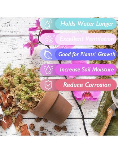 Musgo Sphagnum Premium Halatool 85 g para Plantas 4 qt