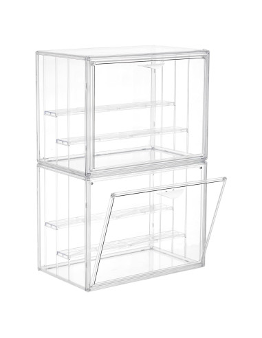 Caja de Exhibición Acrílica LXLXXL 3 Niveles Apilable 25x37cm