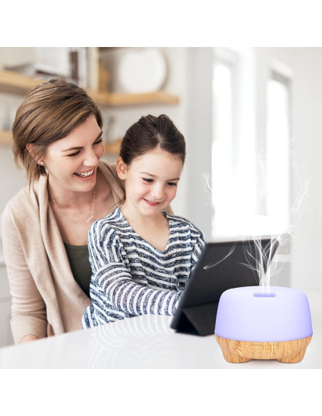 Difusor de Aceite Esencial Marchred 500ML Ultrasónico con Control Remoto