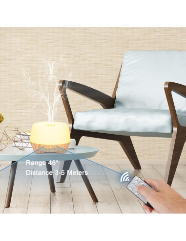 Difusor de Aceite Esencial Marchred 500ML Ultrasónico con Control Remoto