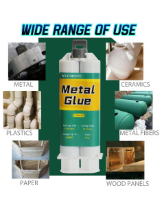 Pegamento Metálico WXYCRUEYE 50g Alta Resistencia Impermeable 2