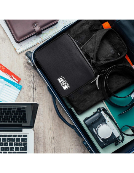 Organizador de Cables VOCUS Grande Portátil Negro 24x10x18cm Organizador de Cables VOCUS Grande Portátil Negro 24x10x18cm