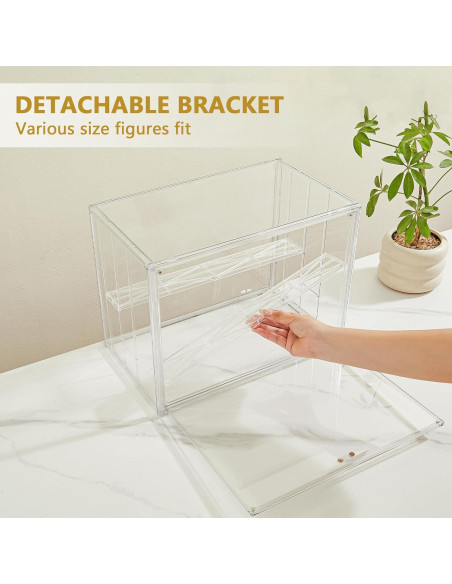 Caja de Exhibición Acrílica LXLXXL 3 Niveles Apilable 25x37cm