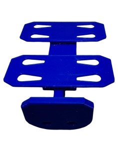 Soporte de Pared para Pistas Hot Wheels - 2 Carriles Azul