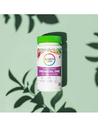 Multivitamina Prenatal Rainbow Light One 120 Cápsulas Veganas