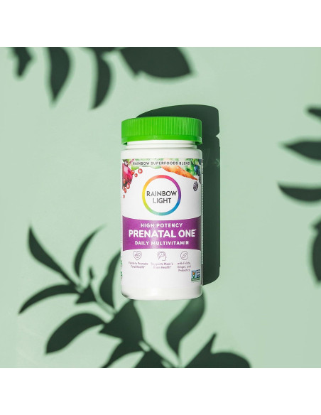 Multivitamina Prenatal Rainbow Light One 120 Cápsulas Veganas