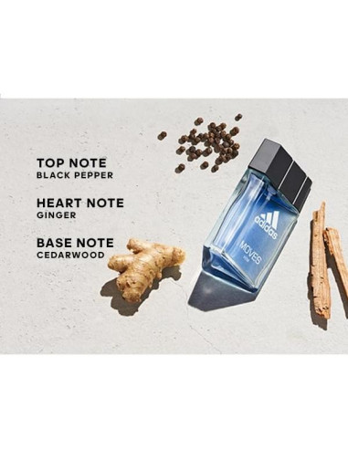 Adidas Moves Him Fragancia Corporal 75 ml - Notas Frescas