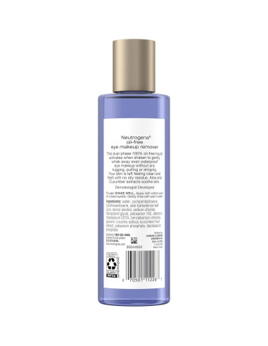 Desmaquillante Neutrogena 240 ml Sin Aceite para Ojos Sensibles