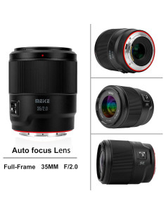 Lente Meike 35mm F2.0 AF STM para cámaras Sony montura E 2
