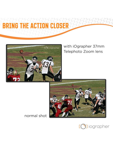 Lente Telefoto Zoom 2X iOgrapher 37mm para Smartphone