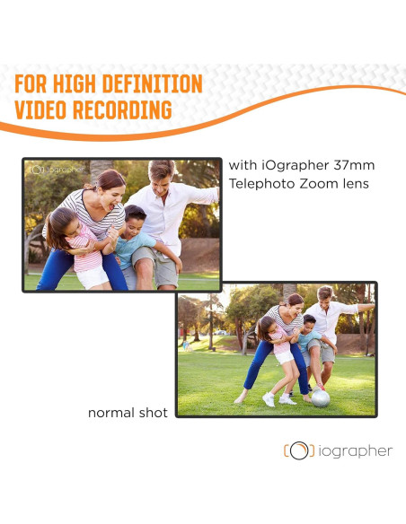 Lente Telefoto Zoom 2X iOgrapher 37mm para Smartphone