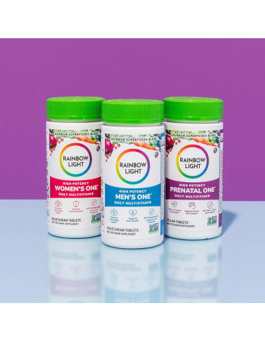 Multivitamina Prenatal Rainbow Light One 120 Cápsulas Veganas