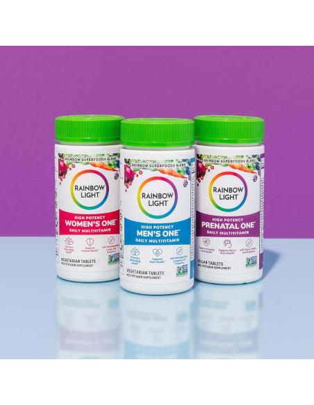 Multivitamina Prenatal Rainbow Light One 120 Cápsulas Veganas