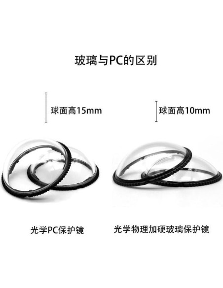 Funda Protectora de Cristal Templado para Lente Insta360 X4 Funda Protectora de Cristal Templado para Lente Insta360 X4