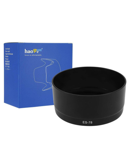 Gorro de lente Haoge para Canon EF 50mm f/1.2L USM - Reemplazo ES-78
