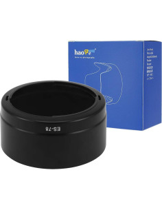 Gorro de lente Haoge para Canon EF 50mm f/1.2L USM - Reemplazo ES-78 2