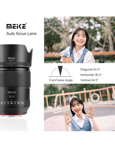 Lente Prime Meike 55mm F1.8 Auto Focus STM para Fujifilm